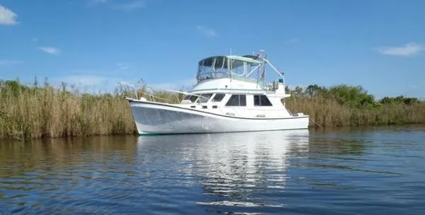 Slide: The Image of Provincial Marine 42 Downeast Flybridge Trawler 2000 - 3