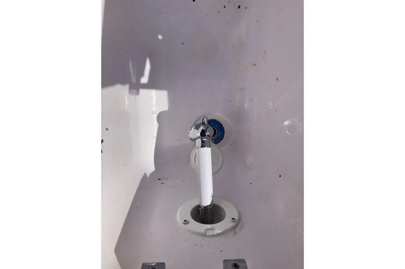 Slide: The Image of 2005 Donzi 35 ZF Daytona boat interior detail with plumbing fixture. - 41