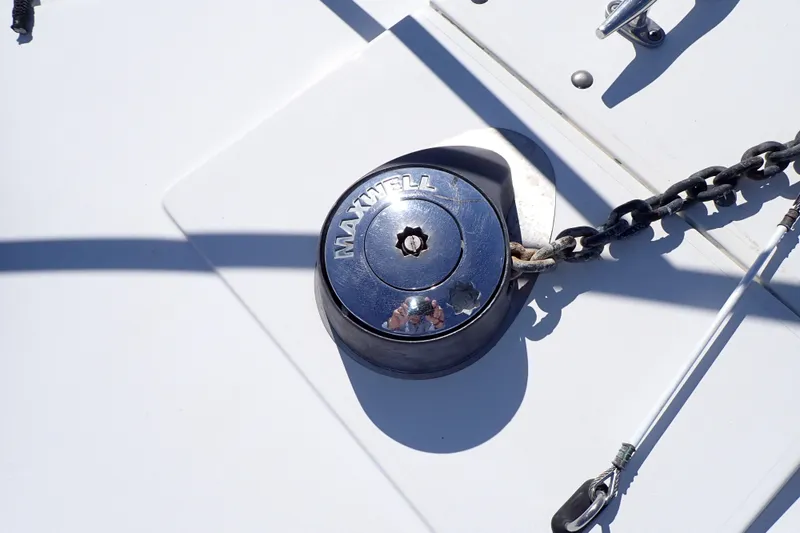 Slide: The Image of Anchor windlass on 2006 Wellcraft 330 Coastal boat deck. - 25