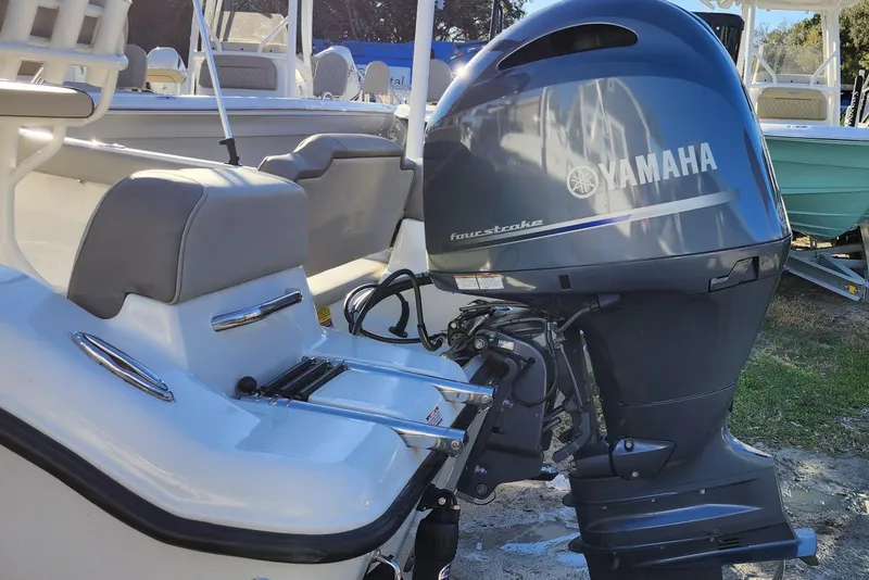 Slide: The Image of 2022 Key West 189 FS boat with Yamaha four-stroke outboard motor. - 5