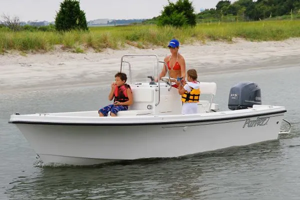 Slide: The Image of Parker Marine 1801 Center Console 2015 - 2