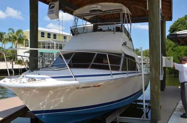 Slide: The Image of Phoenix Bass Boat 29 Flybridge 1984 - 0
