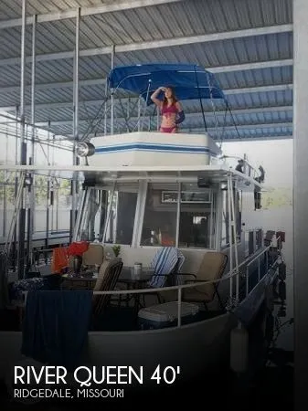 Slide: The Image of River Queen 40 Houseboat 1969 - 0