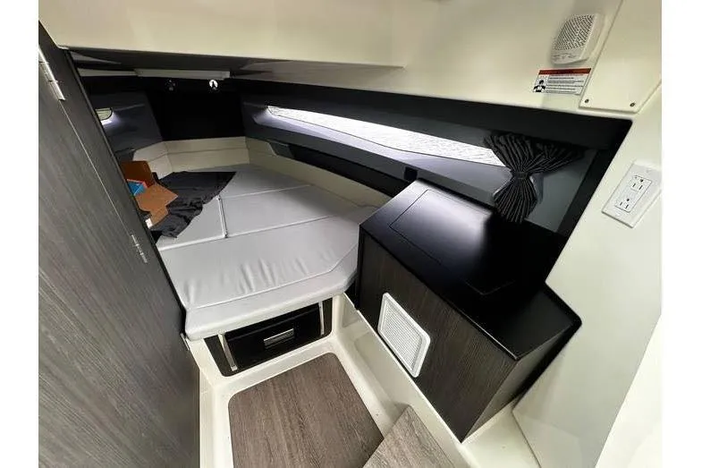 Slide: The Image of 2024 Navan S30 cabin interior with bed, storage, and modern design elements. - 3