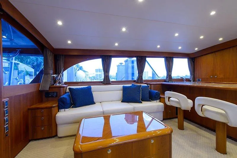 Slide: The Image of Luxurious interior of a 1987 Custom Carolina Merritt yacht. - 29