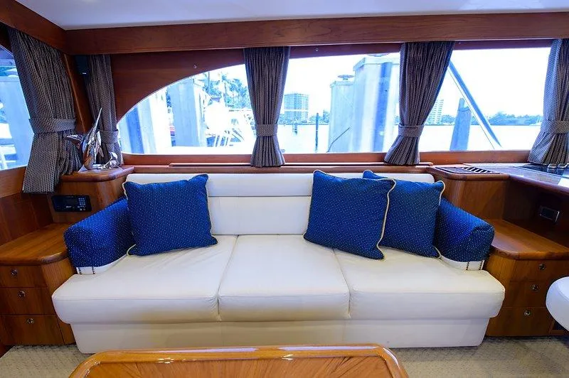 Slide: The Image of Luxurious interior of a 1987 Custom Carolina Merritt yacht. - 30