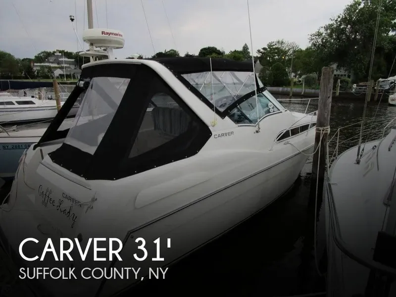 Slide: The Image of Carver Yachts 310 Mid Cabin Express 1995 - 0