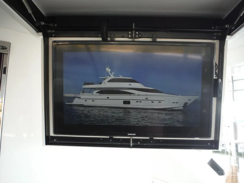 Slide: The Image of Luxurious bathroom interior of 2015 Horizon E88 yacht with modern fixtures and elegant design. - 17