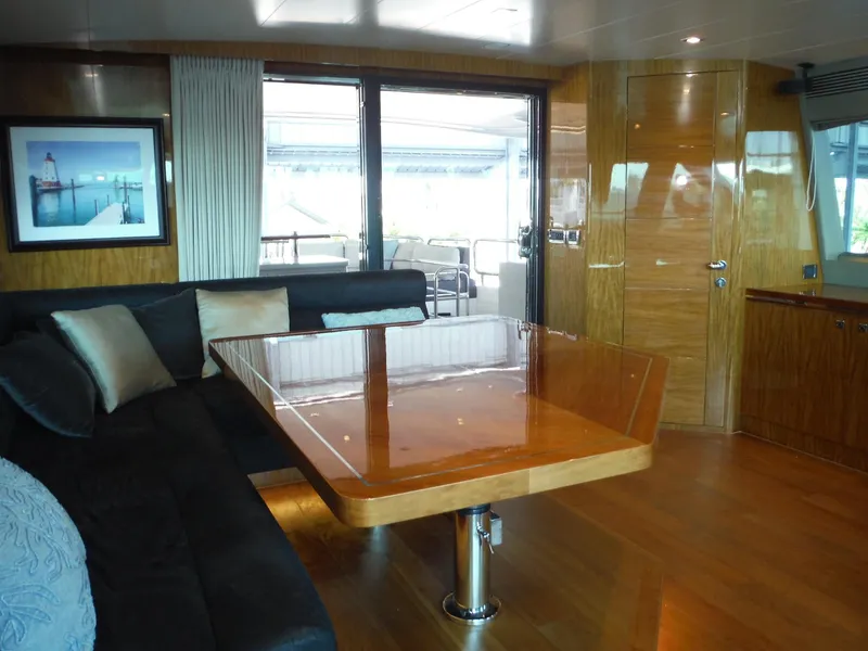 Slide: The Image of Horizon E88 yacht cruising on clear blue waters, 2015 model. - 61