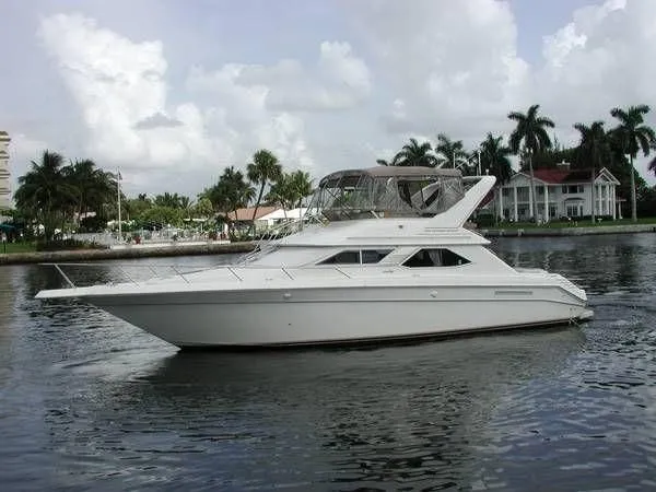 Slide: The Image of Sea Ray 440 Express Bridge Re-Power 2005 1997 - 0