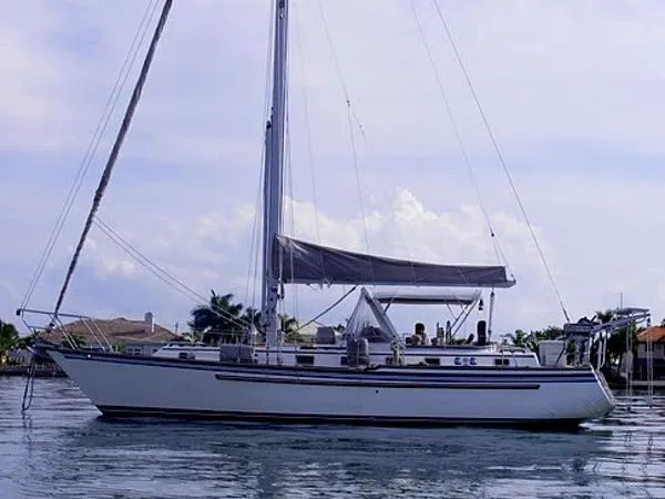 Slide: The Image of Endeavour Sailboat Sloop 1984 - 0