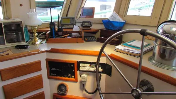 Slide: The Image of Durbeck Sailboat Pilot House 1981 - 11