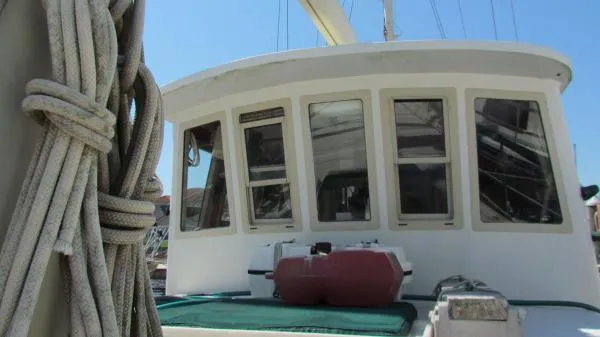 Slide: The Image of Durbeck Sailboat Pilot House 1981 - 5