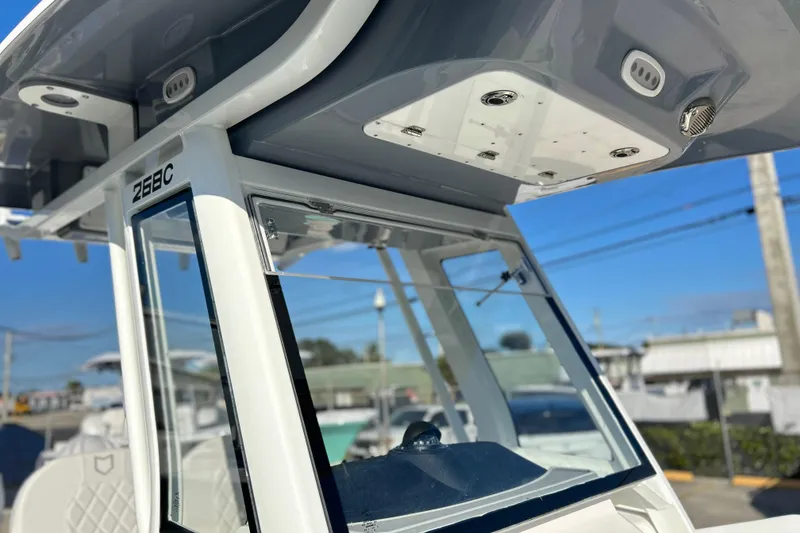 Slide: The Image of 2026 Sea Fox 268 Commander boat console with modern design and features. - 27