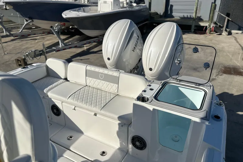 Slide: The Image of 2026 Sea Fox 268 Commander boat with dual engines and luxurious seating. - 36