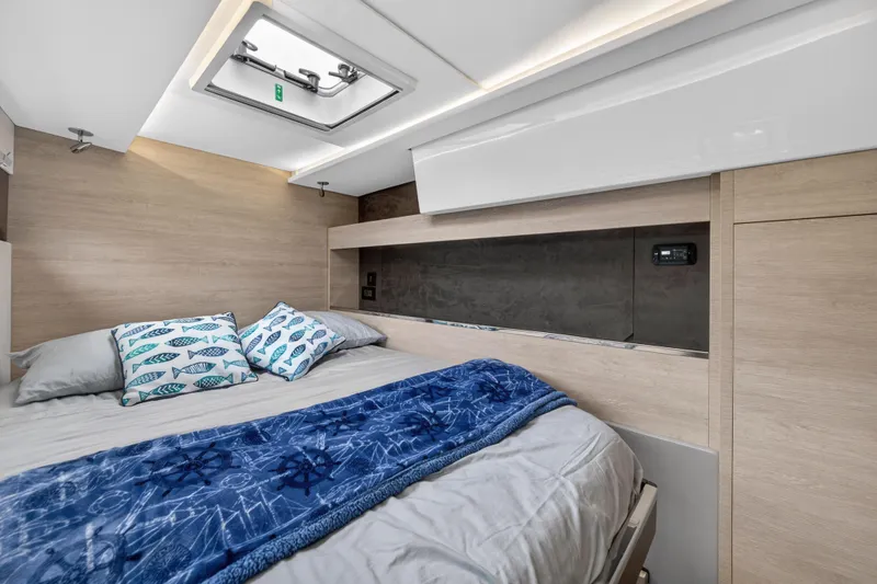 Slide: The Image of Luxurious interior of 2022 Leopard 50 yacht with modern kitchen and seating area. - 81