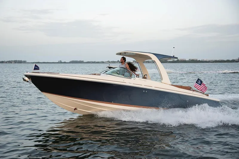 The Image of Manufacturer Provided Image: 2025 Chris-Craft Launch 28 GT cruising on open water, showcasing sleek design and performance. - 0