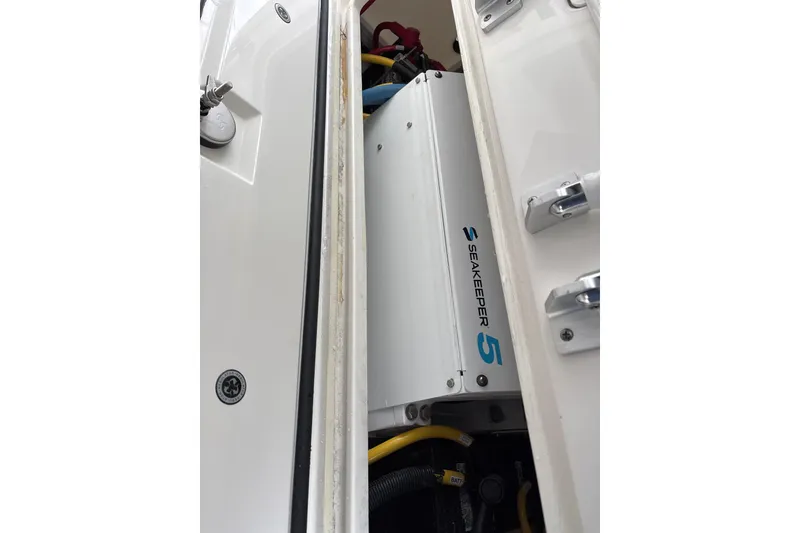 Slide: The Image of 2023 Regulator 41 boat featuring Seakeeper 5 stabilizer system. - 10