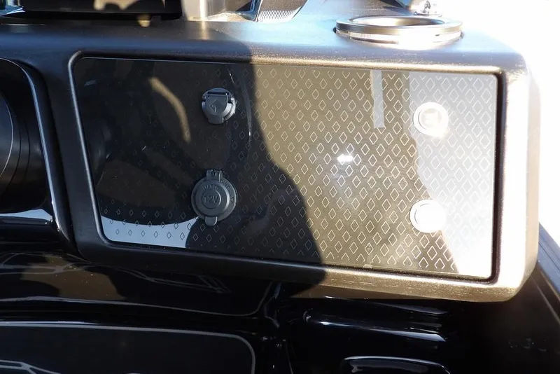 Slide: The Image of Dashboard of 2026 Bennington M Swingback 26 MSB with control panel and outlets. - 31