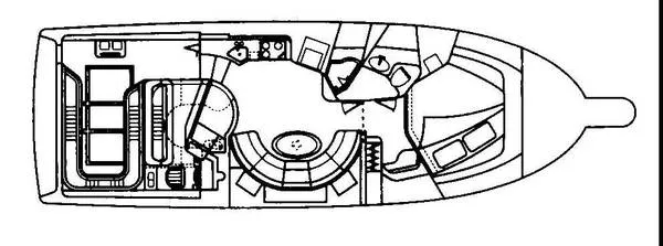 Slide: The Image of Sea Ray 420 Sundancer 1990 - 9