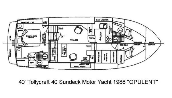Slide: The Image of Tollycraft Sundeck Motor Yacht 1988 - 9