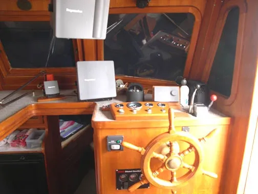 Slide: The Image of Marine Trader 38 Double Cabin Trawler 1985 - 8