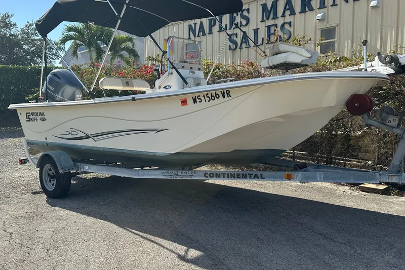 The Image of 2017 Carolina Skiff 198 DLV boat on trailer at Naples Marine Sales. - 1