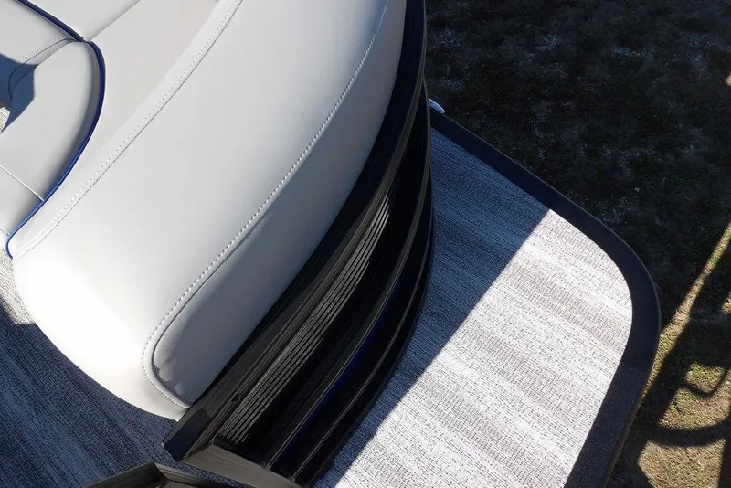 Slide: The Image of 2026 Bennington M Quad Bench 22 MFB with sleek white upholstery and modern design. - 5