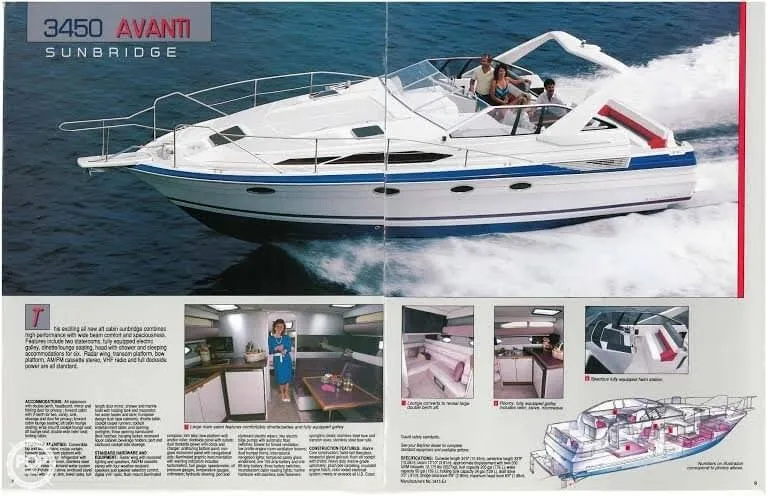 Slide: The Image of Bayliner 3450 Avanti 1987 - 10