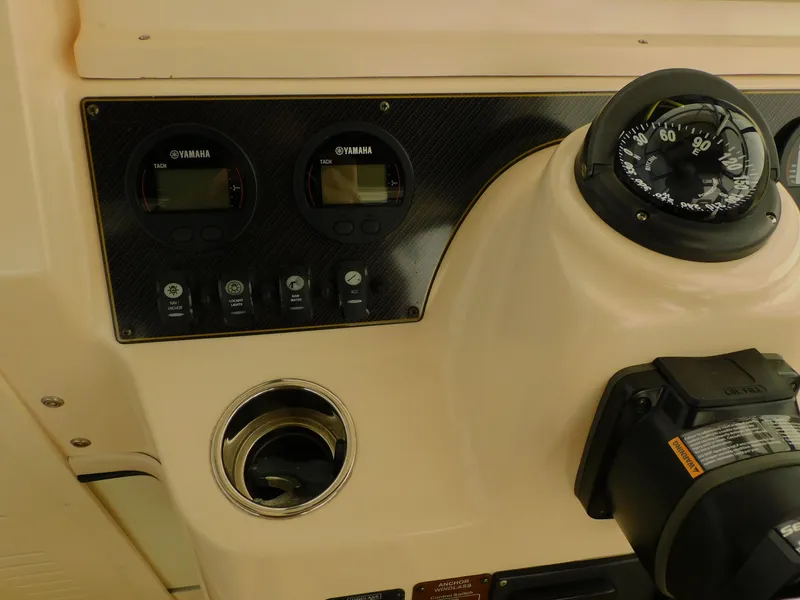 Slide: The Image of Dashboard of a 2012 Grady-White Gulfstream 232 boat. - 31
