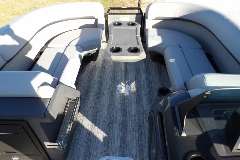 Slide: The Image of 2026 Bennington M Swingback 22 MSB interior with plush seating and central table. - 13