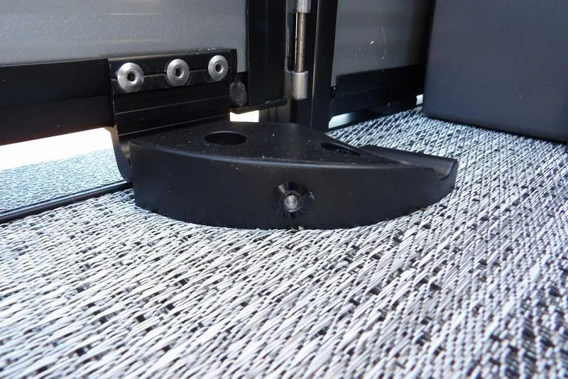 Slide: The Image of 2026 Bennington M Swingback 22 MSB interior detail with textured flooring and black hardware. - 35