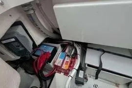 Slide: The Image of 2021 Nimbus T8 cabin interior with cozy bedding and organized storage. - 39