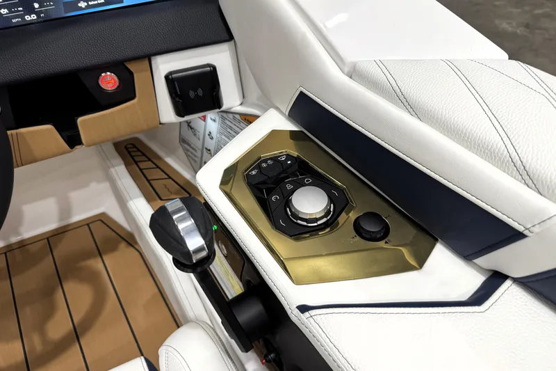 Slide: The Image of 2026 Nautique Ski Nautique interior controls with sleek design and modern features. - 19