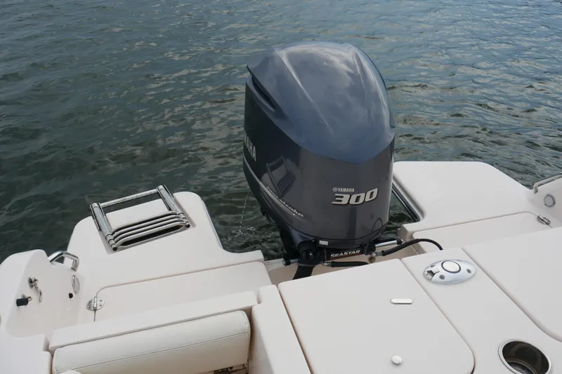 Slide: The Image of 2021 Grady-White Fisherman 236 with Yamaha 300 engine on water. - 15