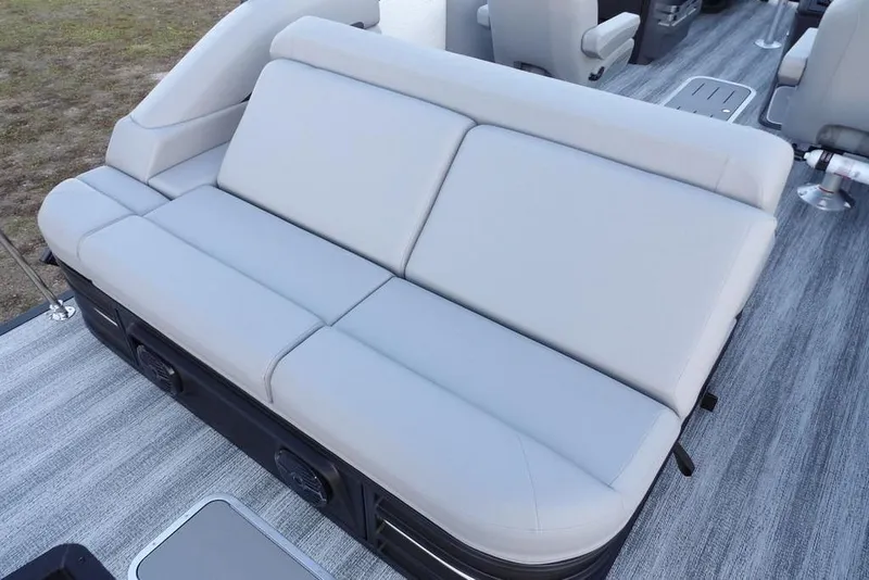 Slide: The Image of 2026 Bennington M Swingback 22 MSB boat with luxurious gray seating. - 35