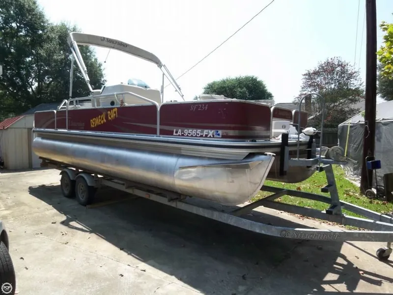 Slide: The Image of Lowe Suncruiser Pontoon Boat Ski & Fish 23 SF234 2011 - 1