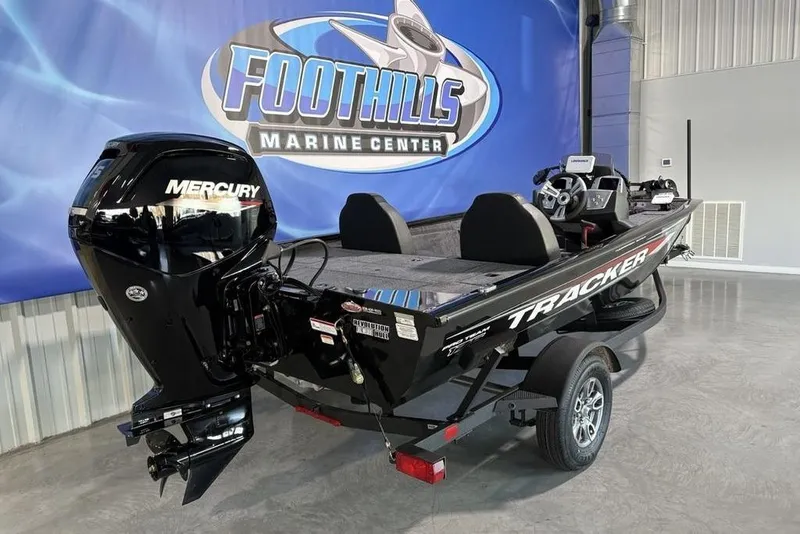 Slide: The Image of 2026 Tracker Pro Team 175 boat at Foothills Marine Center showroom. - 5