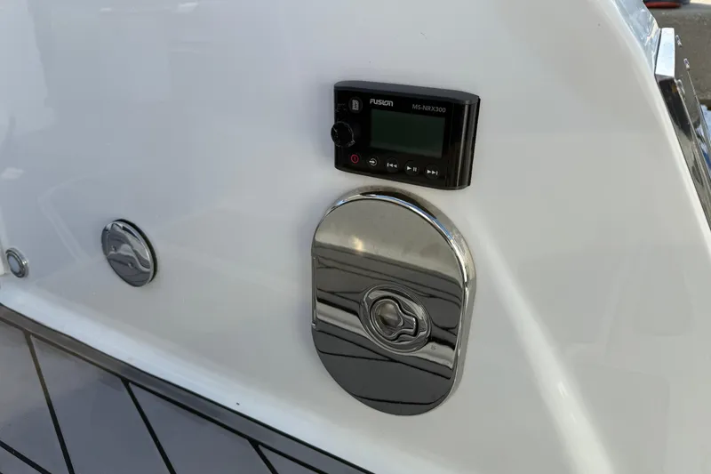 Slide: The Image of 2022 Monterey 385SS Super Sport boat with Fusion MS-NRX300 stereo control. - 51