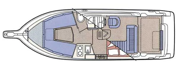 Slide: The Image of Bayliner 2655 Ciera Sunbridge 1999 - 4