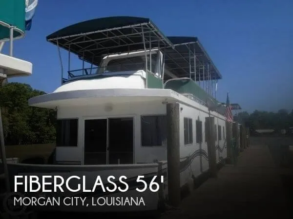 Slide: The Image of Fiberglass Unlimited 56 Catamaran Houseboat 2000 - 0