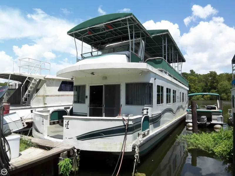 Slide: The Image of Fiberglass Unlimited 56 Catamaran Houseboat 2000 - 9