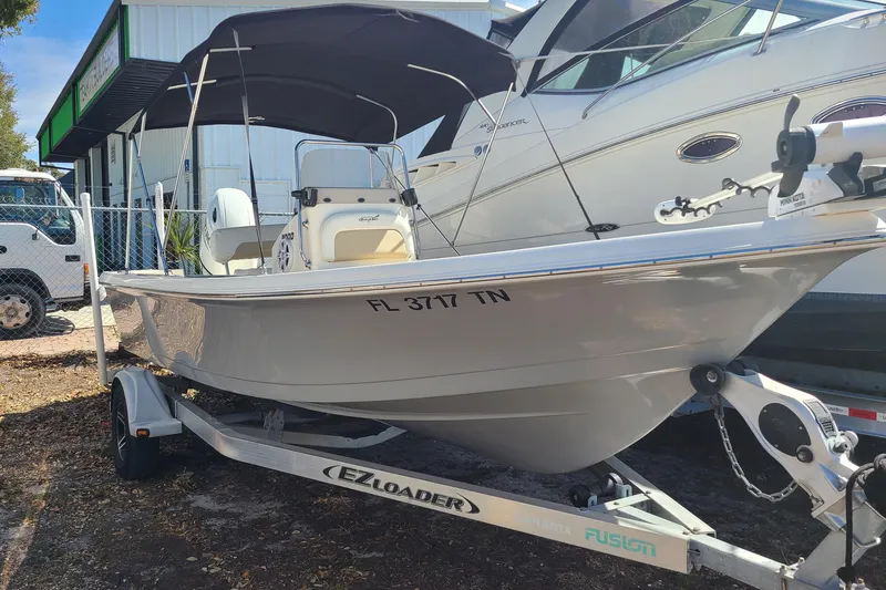 Slide: The Image of 2023 Bulls Bay 2000 boat on EZ Loader trailer, parked outdoors. - 4