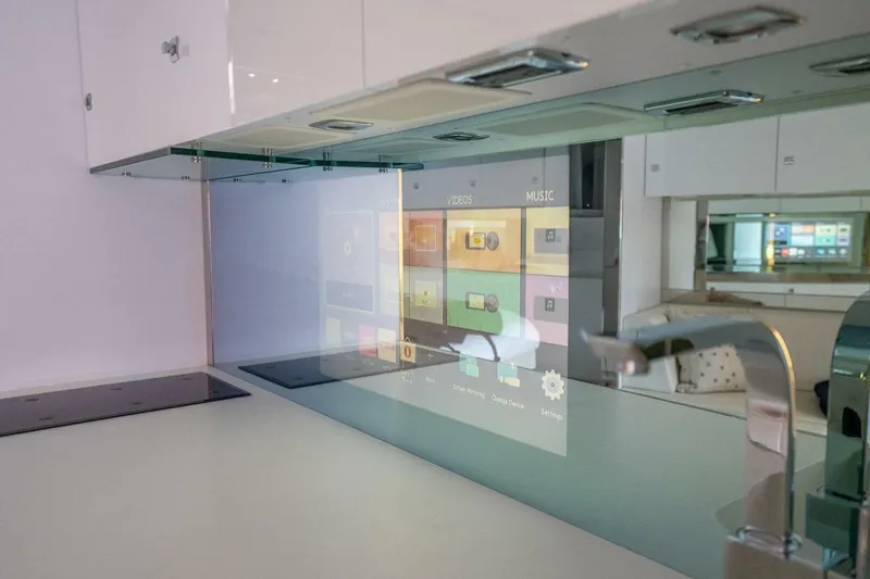 Slide: The Image of Modern kitchen with digital control panel in 2016 VanDutch 55 yacht. - 15