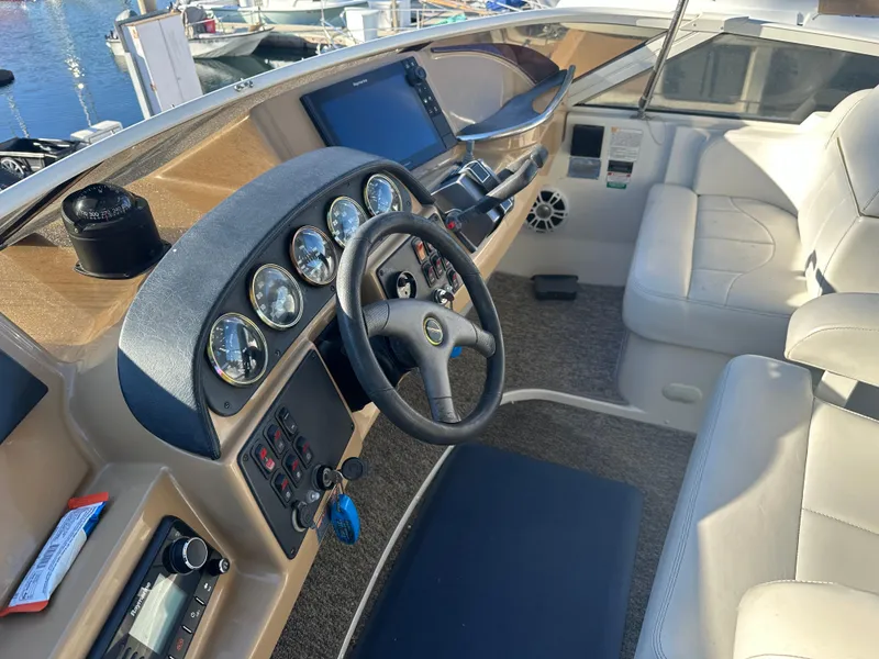 Slide: The Image of Electrical control panel of 2004 Carver 396 Motor Yacht. - 39