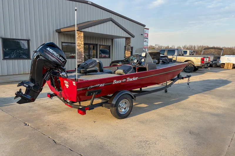 The Image of 2020 Tracker Bass Tracker Classic XL boat with Mercury engine on trailer. - 0