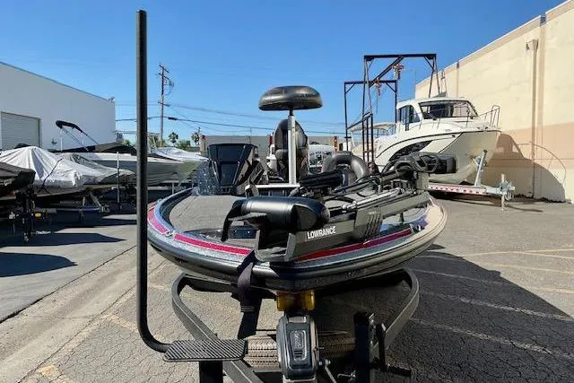 Slide: The Image of 2024 Nitro Z20 Pro boat on trailer in outdoor storage area. - 5