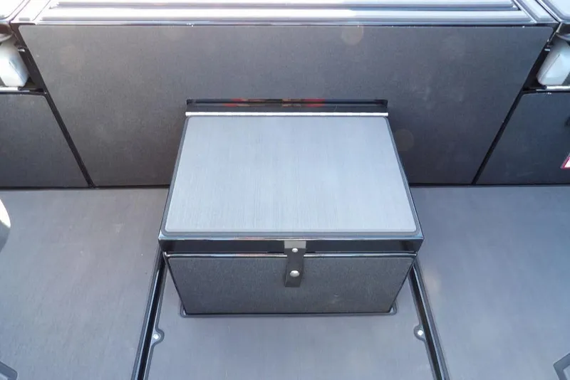 Slide: The Image of 2026 Lund 1975 Renegade boat interior storage compartment, sleek and modern design. - 20