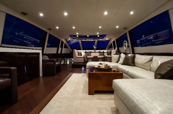 Slide: The Image of Lazzara Yachts Motor Yacht Flybridge 2012 - 1