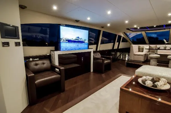 Slide: The Image of Lazzara Yachts Motor Yacht Flybridge 2012 - 4